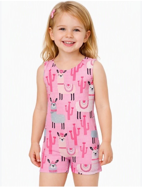 Destira Other - Destira Llama Cactus Unitard Girls XS Gymnastics